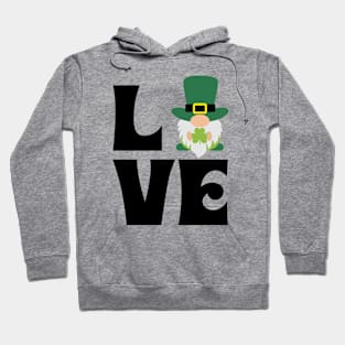 St Patrick's Day Love Gnome Hoodie